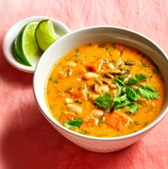 Curried Sweet Potato & Peanut Soup