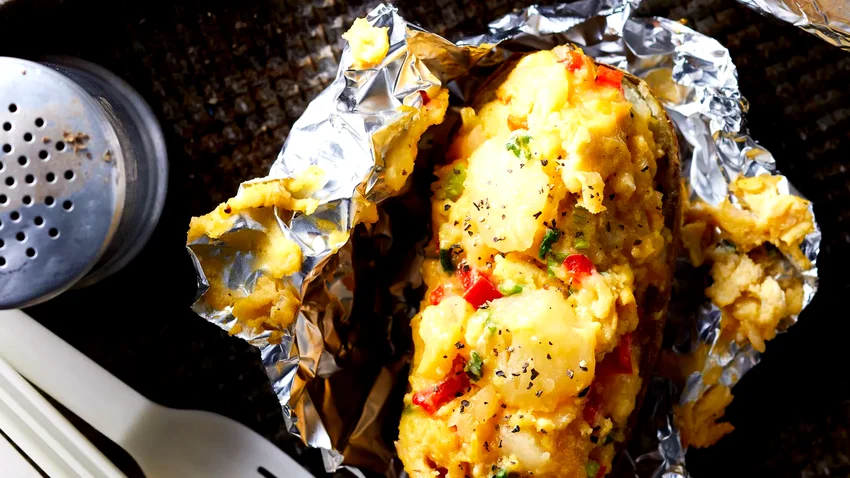 Egg-Stuffed Breakfast Potatoes