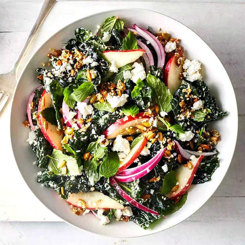Feta, Kale & Pear Salad
