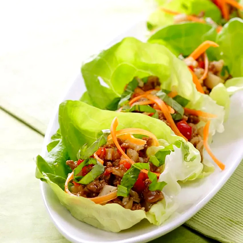 Five-Spice Turkey & Lettuce Wraps