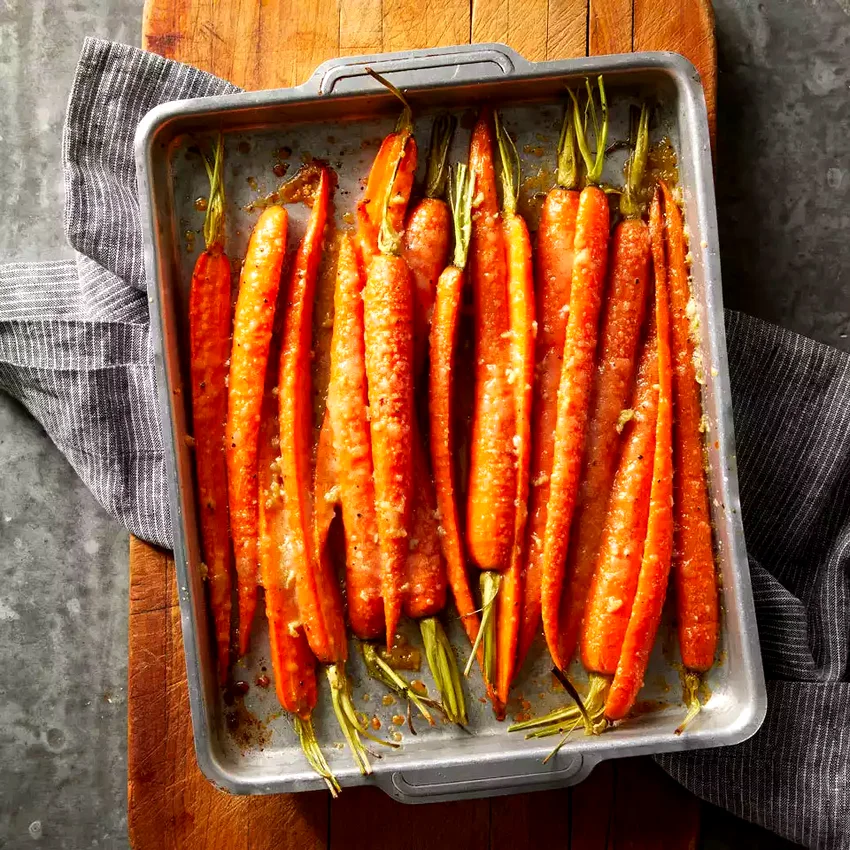 Garlic & Parmesan Roasted Carrots