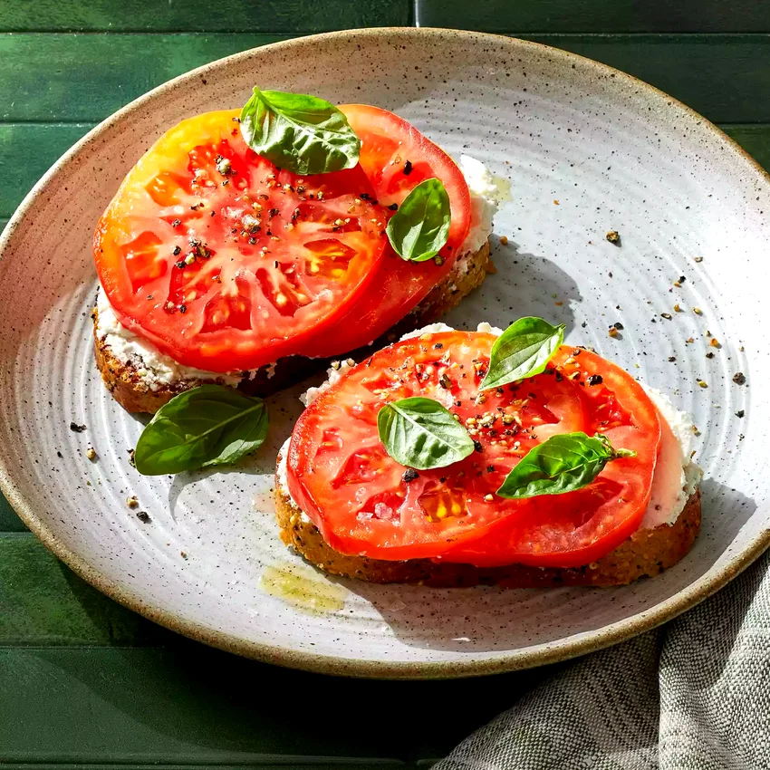 Goat Cheese-Tomato Toast