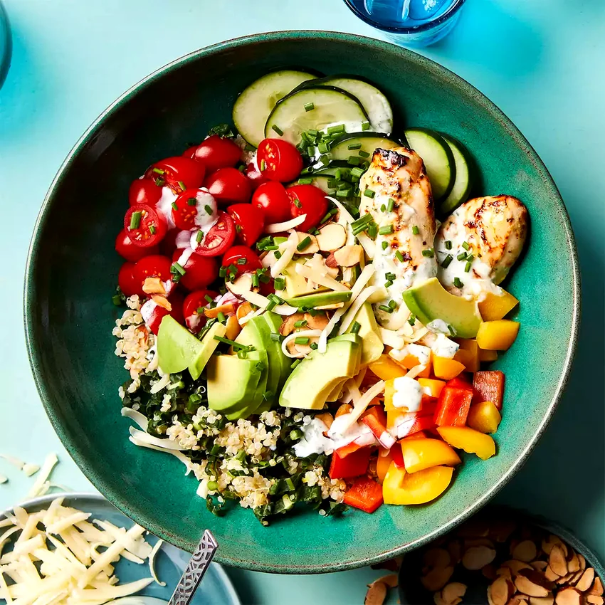 Goddess Veggie Bowls with Chicken