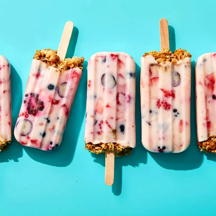 Granola & Yogurt Breakfast Popsicles