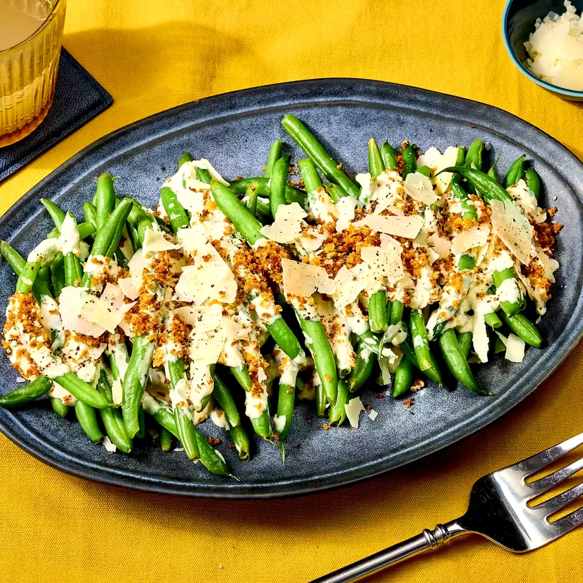 Green Bean Caesar Salad