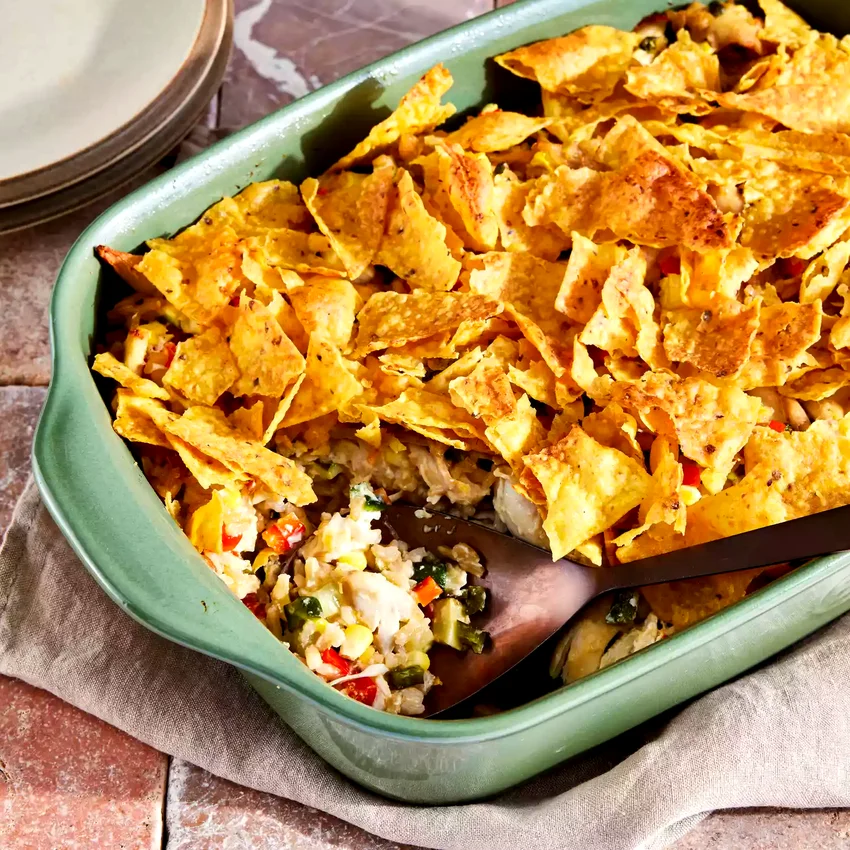Green Chile Rotisserie Chicken Casserole