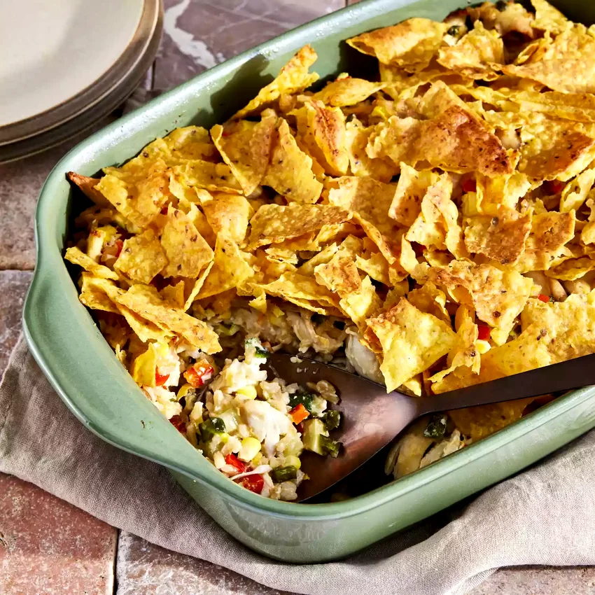 Green Chile Rotisserie Chicken Casserole