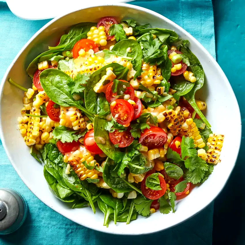 Grilled Corn Salad with Chili-Miso Dressing
