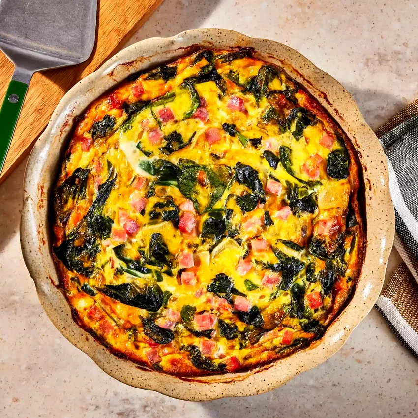 Ham & Spinach Quiche