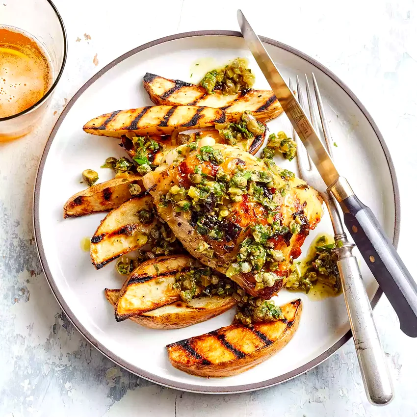 Herb-Grilled Chicken Frites