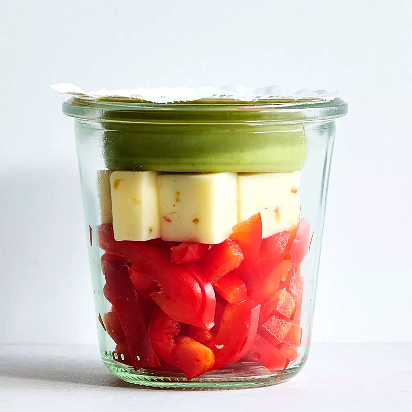 High-Fiber Guacamole Snack Jar