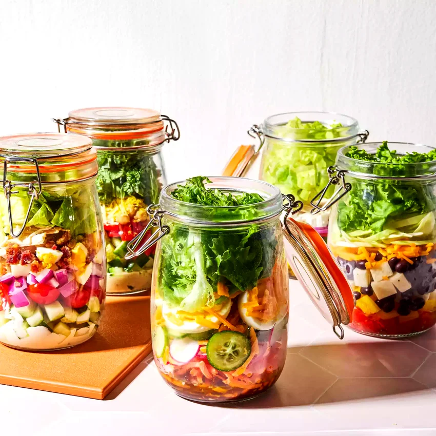 High-Protein Mason Jar Salad