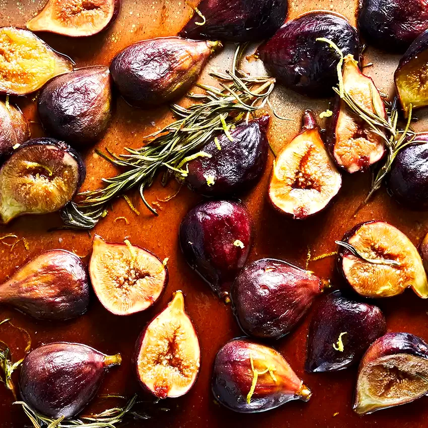 Honey, Balsamic & Rosemary Roasted Figs