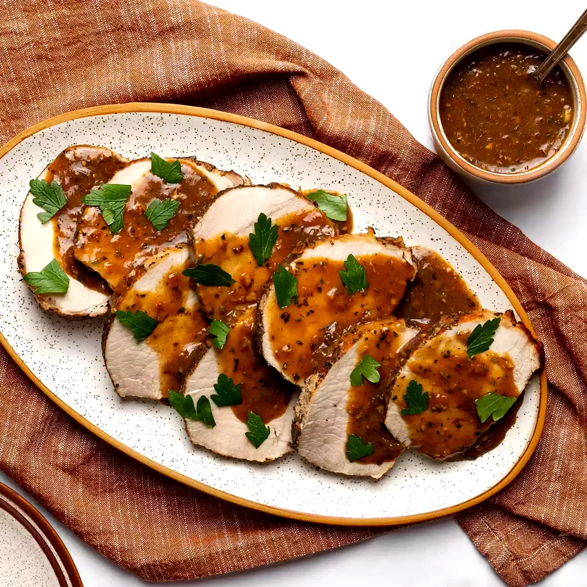 Instant Pot Garlic & Rosemary Roast Pork Loin