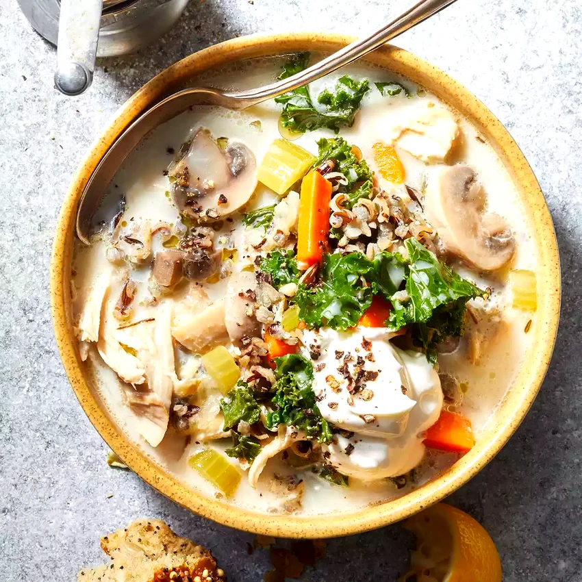 Kale, Wild Rice & Chicken Stew