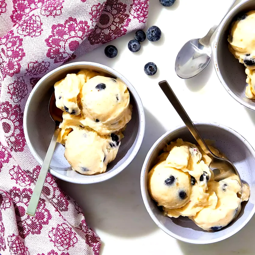 Lemon-Blueberry Nice Cream