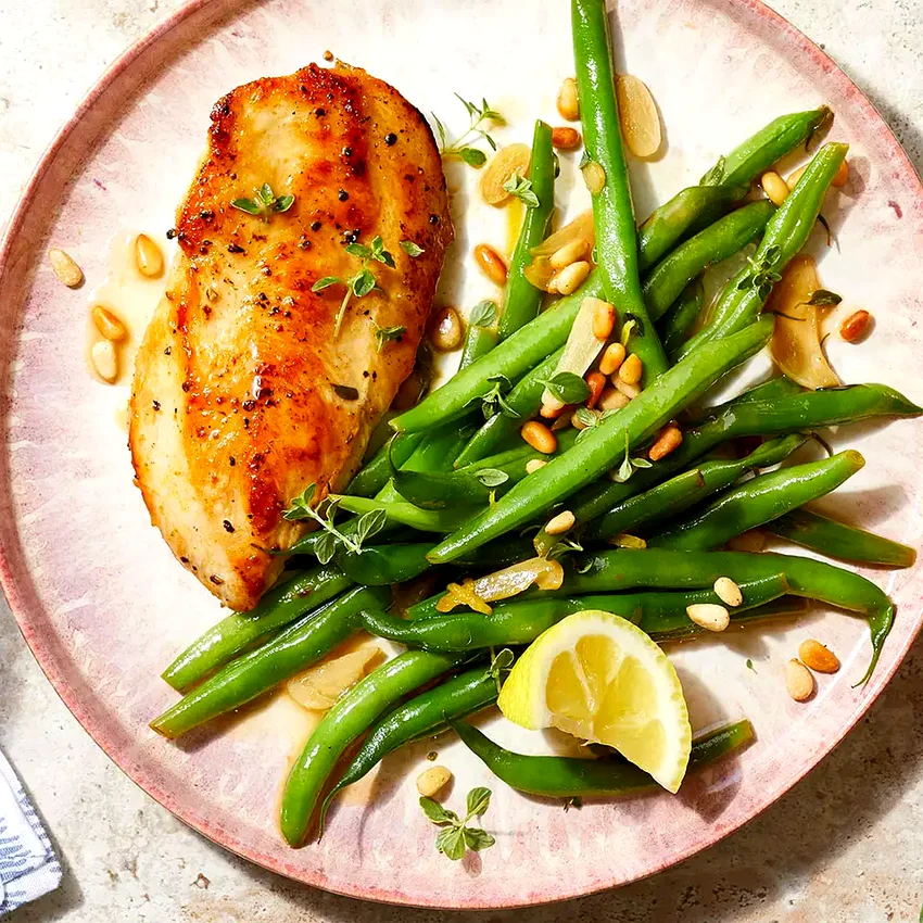 Lemon-Garlic Chicken with Green Beans