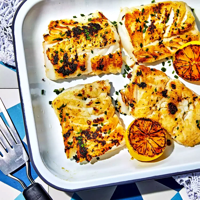 Lemon-Garlic Grilled Cod