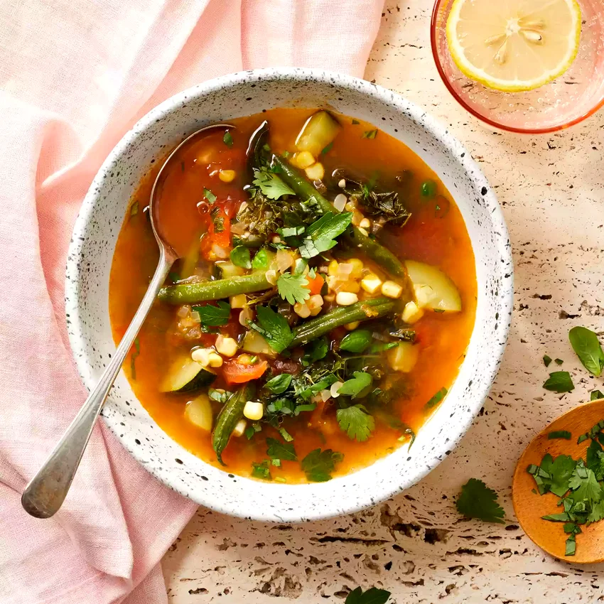 Lemon-Garlic Vegetable Soup
