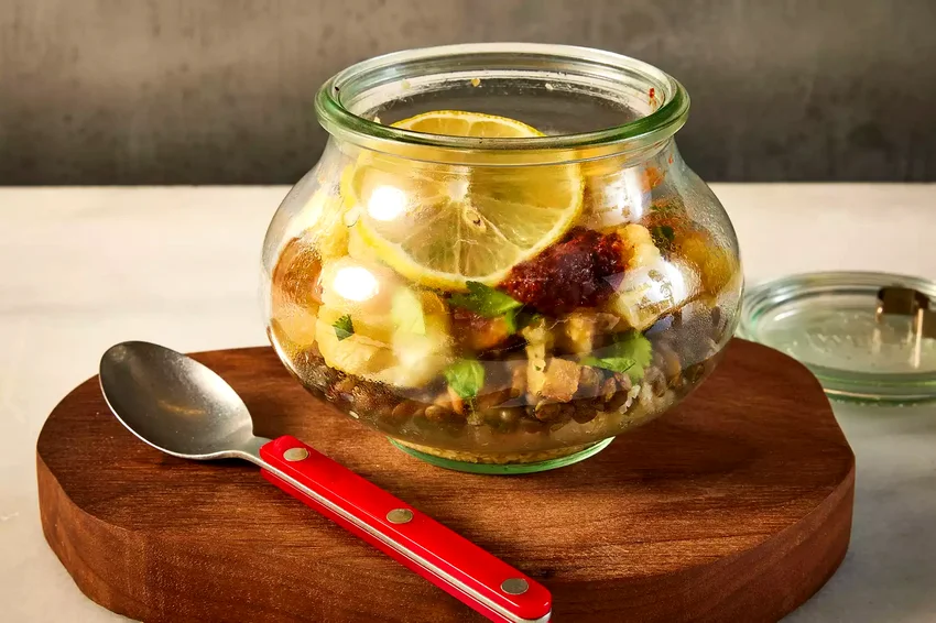 Lemony Lentil & Cauliflower Cup Soup
