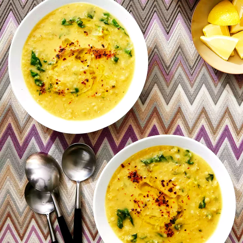 Lemony Lentil & Chard Soup