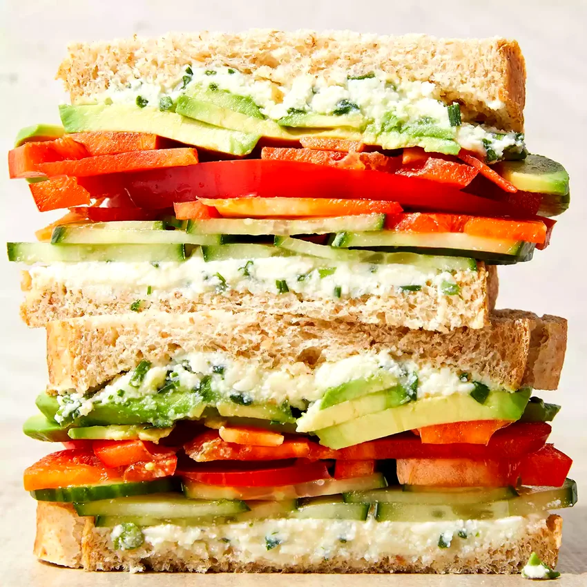 Loaded Cucumber & Avocado Sandwich