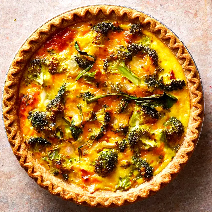 Make-Ahead Broccoli-Cheddar Quiche