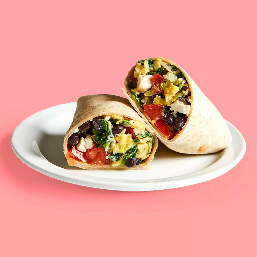 Make-Ahead Spinach & Black Bean Burritos