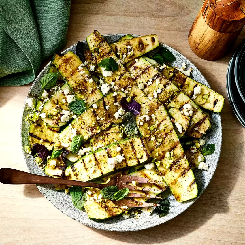Marinated & Grilled Zucchini Planks