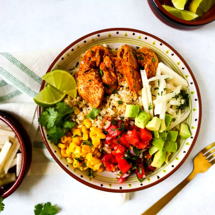 Meal-Prep Chili-Lime Chicken Bowls