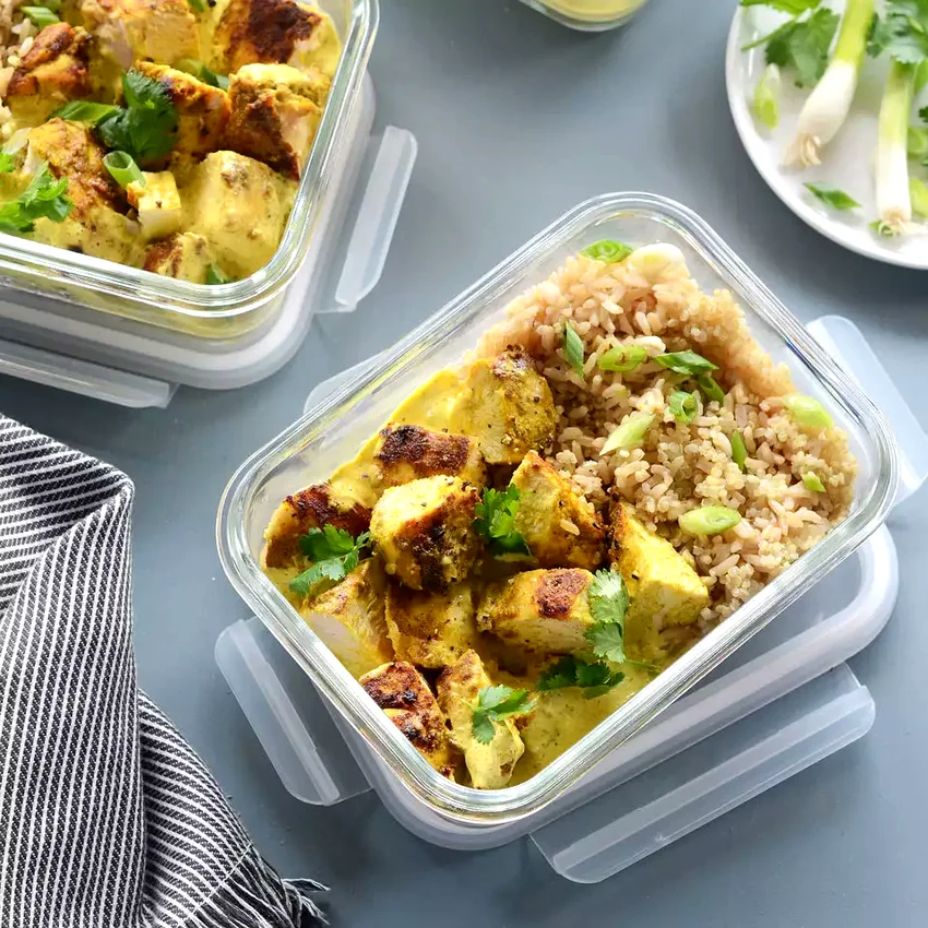Meal-Prep Curried Chicken Bowls