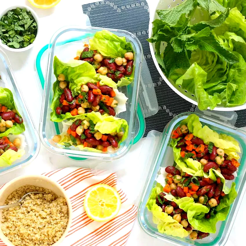 Meal-Prep Vegan Lettuce Wraps