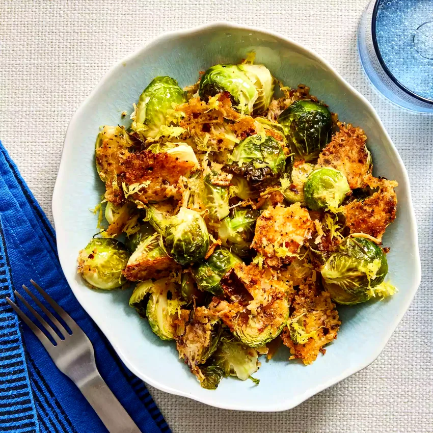 Meet Your New Favorite Veggie Side: Parmesan-Crusted Brussels Sprouts