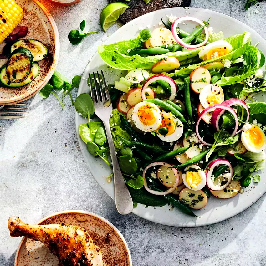 Mixed Vegetable Salad with Lime Dressing