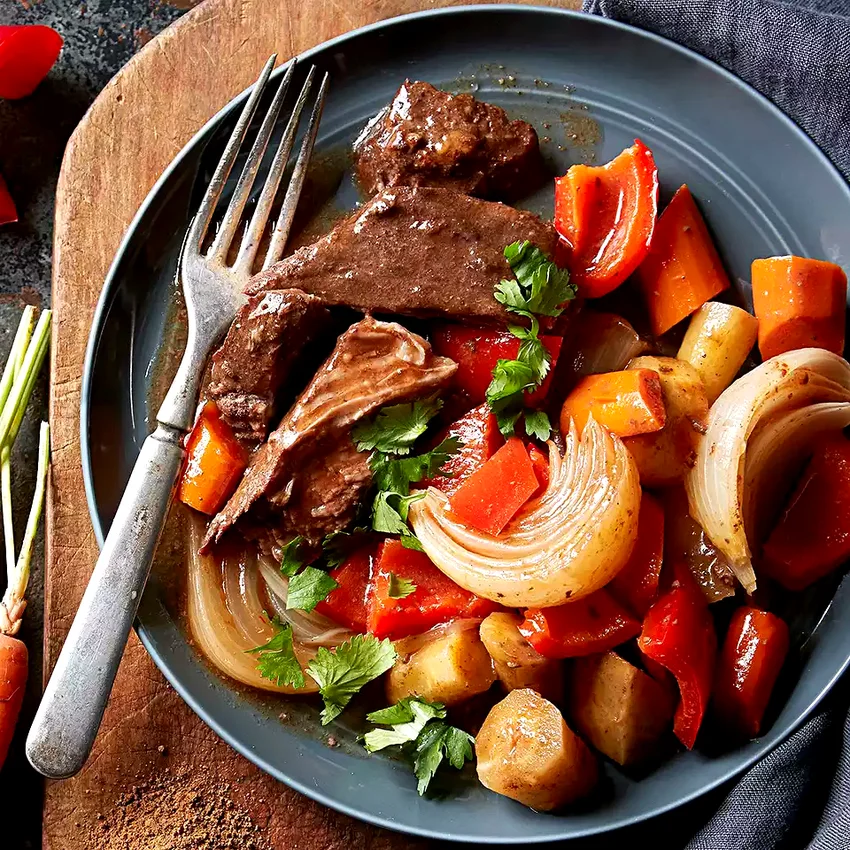 Moroccan-Spiced Pot Roast and Veggies