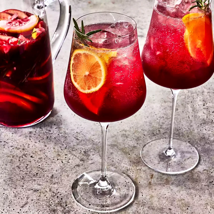 No-Added-Sugar Sangria Mocktail