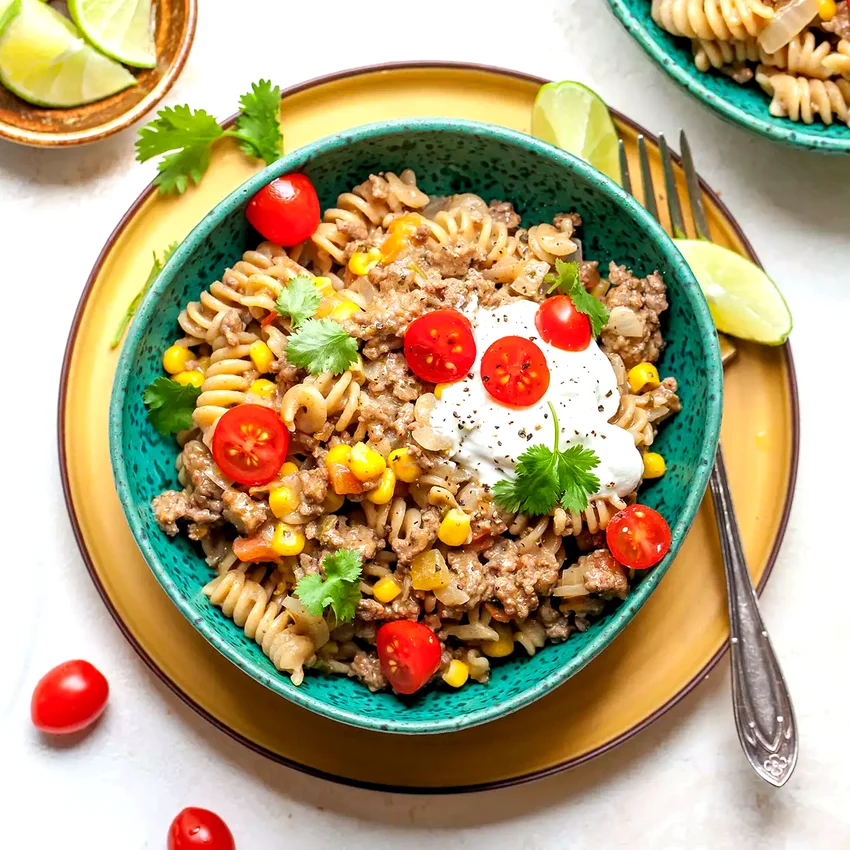 One-Pot Cheesy Tex-Mex Pasta