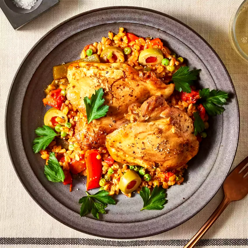 One-Pot Chicken with Farro
