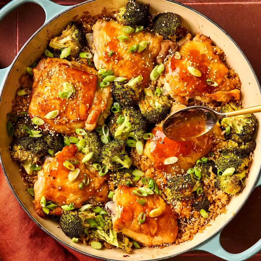 Orange Chicken & Broccoli Skillet
