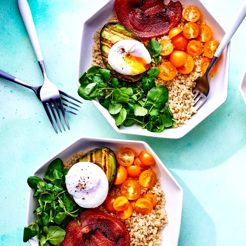 Pancetta, Tomato & Avocado Grain Bowls