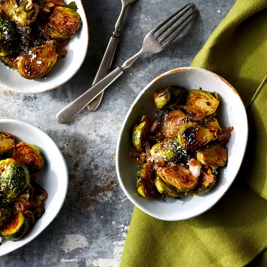 Parmesan-Balsamic Roasted Brussels Sprouts