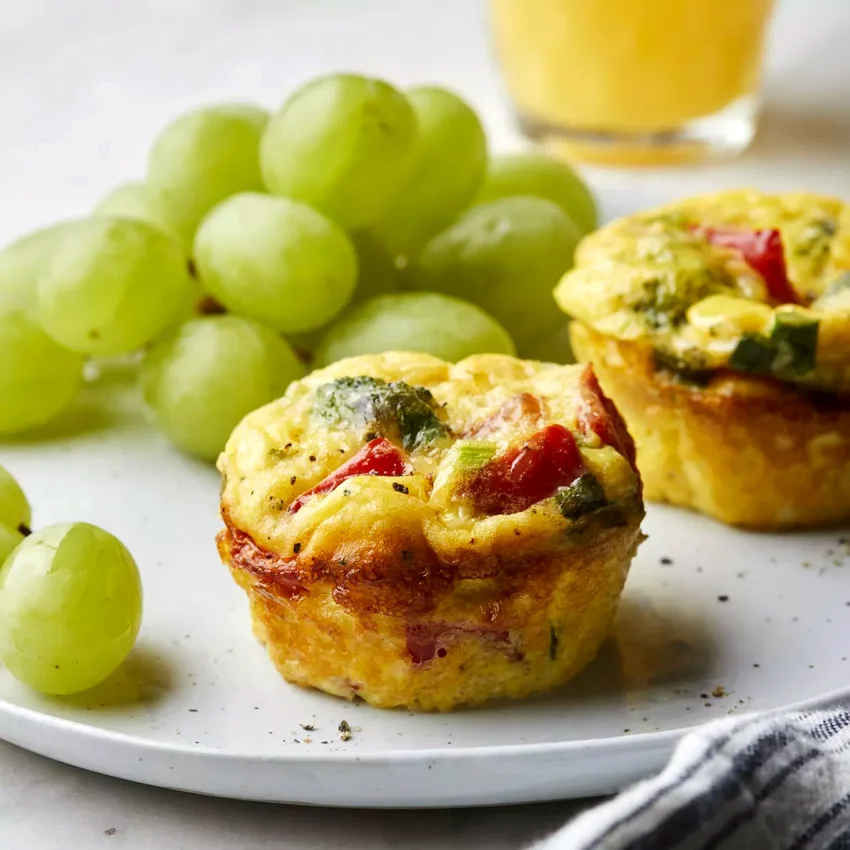 Parmesan & Vegetable Muffin-Tin Omelets