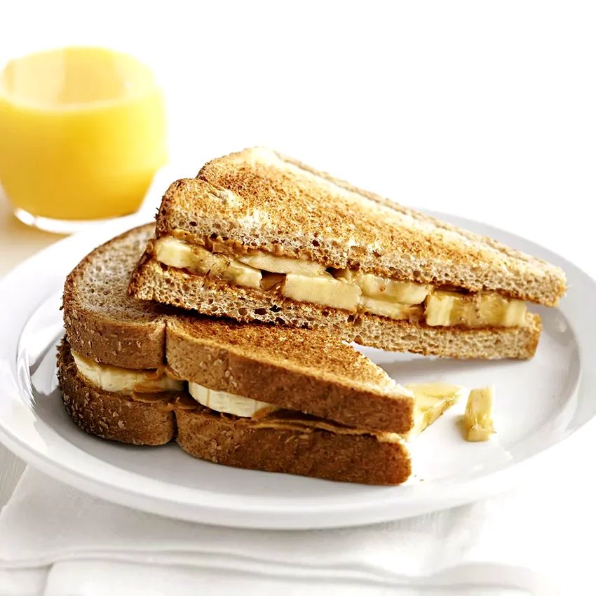 Peanut Butter and Banana Breakfast Sandwich