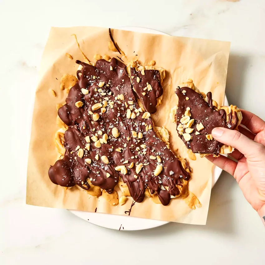 Peanut Butter–Banana Chocolate Bark
