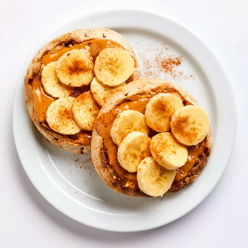 Peanut Butter–Banana English Muffin