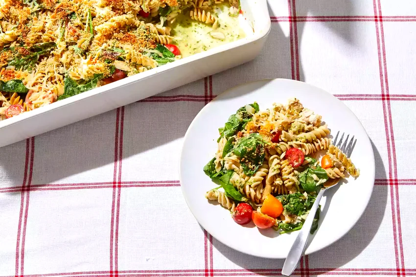 Pesto Tuna Noodle Casserole