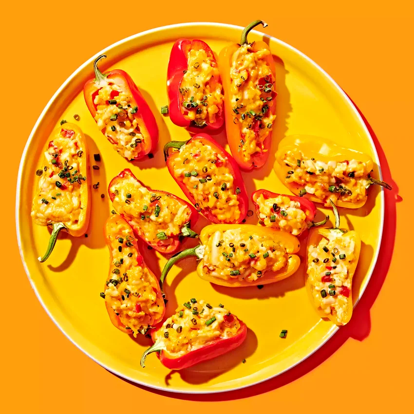 Pimiento Cheese-Stuffed Mini Bell Peppers