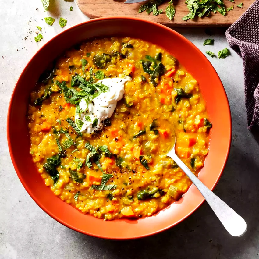 Red Lentil Soup with Saffron