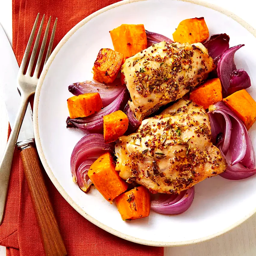 Roast Chicken & Sweet Potatoes