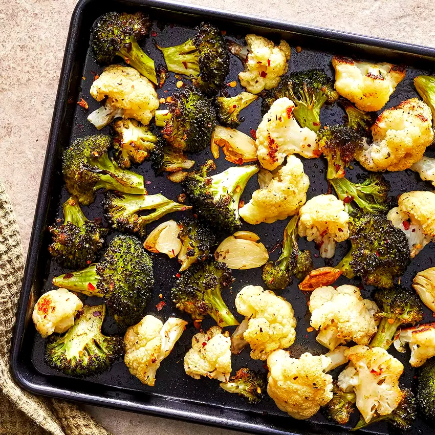 Roasted Broccoli & Cauliflower